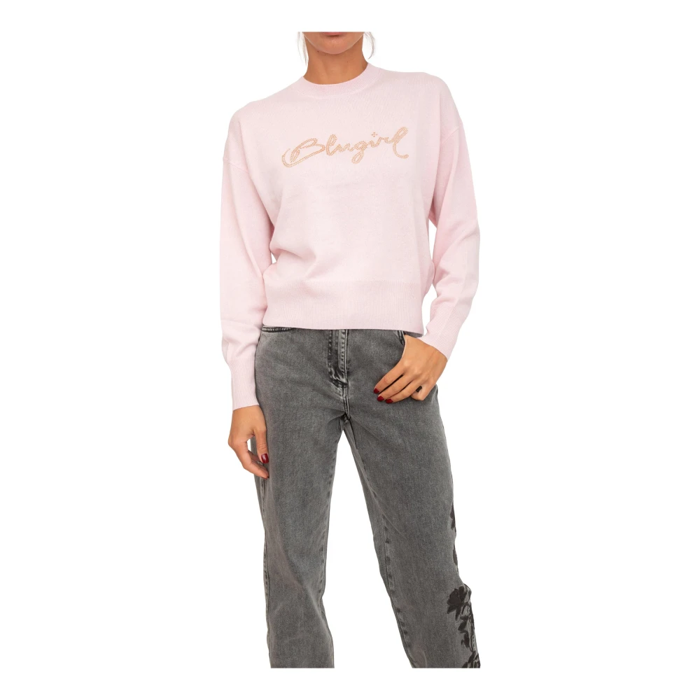 Blugirl Mujer Rosado Jerseys, Rosa, Talla: S