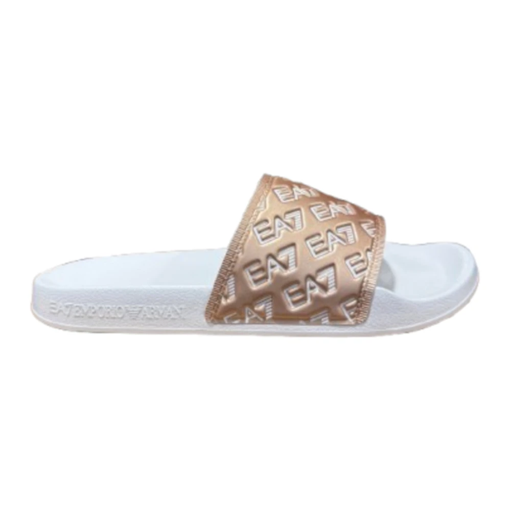 Emporio Armani Ea7 Femme Beige - Shoes > Flip Flops & Sliders > Sliders