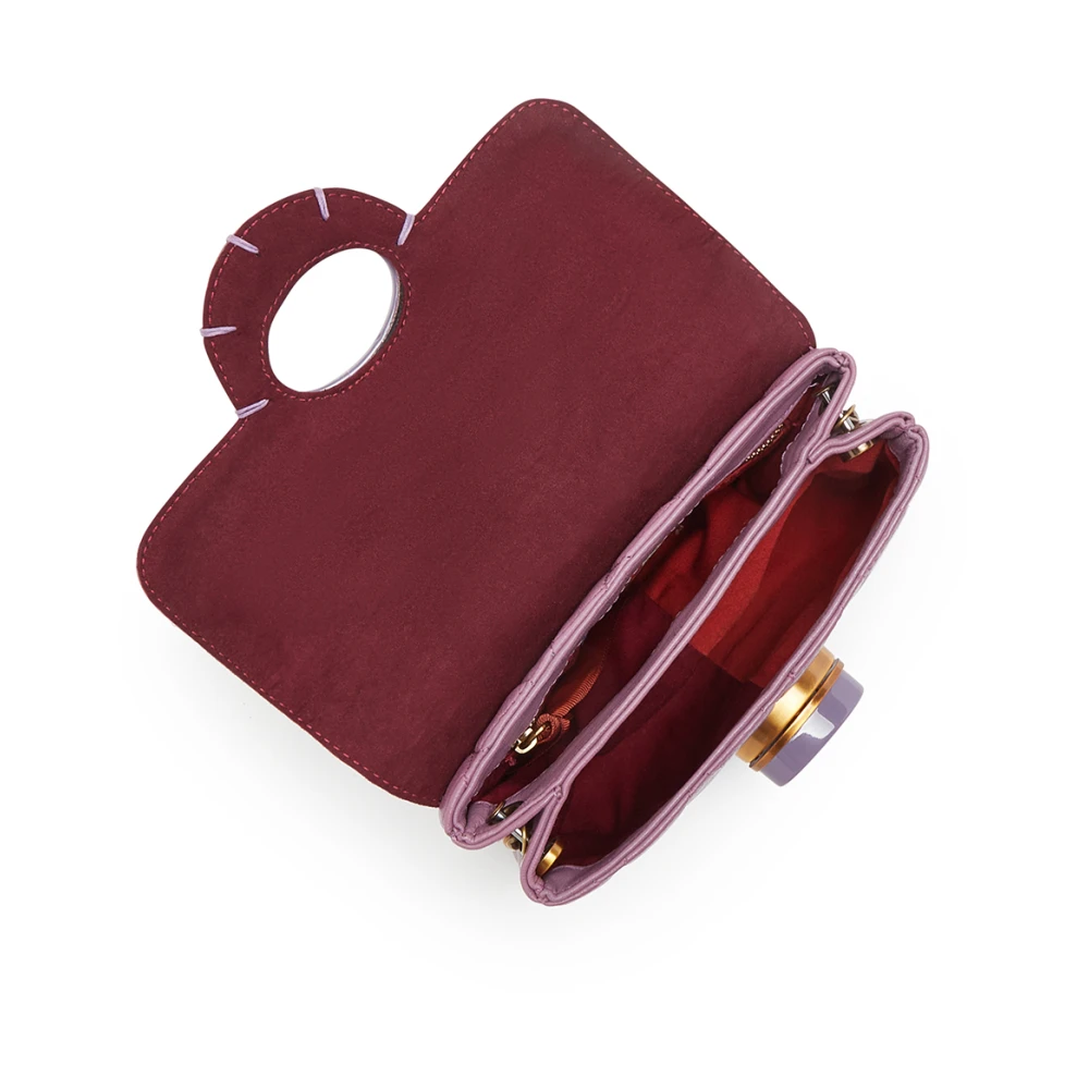 Maliparmi Kleine Rugverlichting Crossbody TAS Purple Dames