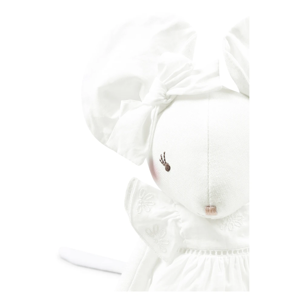 Chloé Witte Muis Doudou voor Kinderen White Unisex