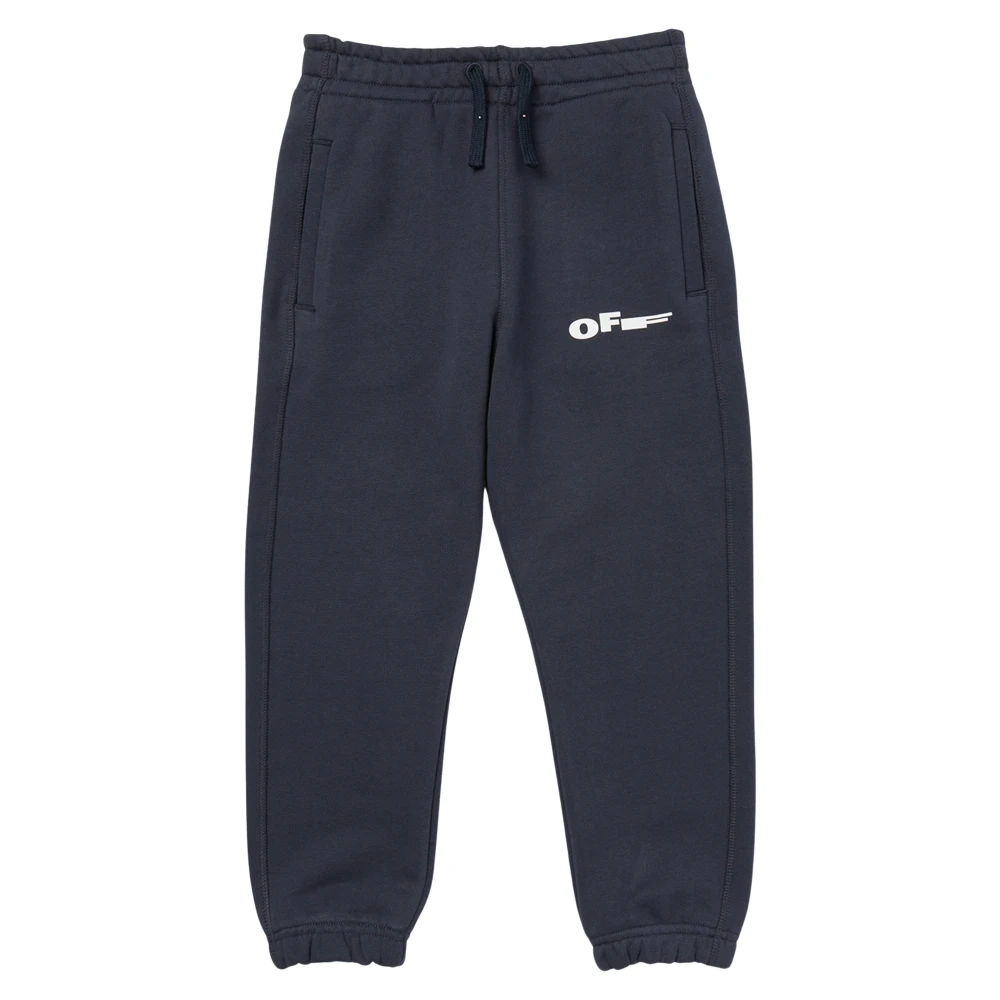 Off White Boys Blue Sweatpants, 6 Y, Type Joggers