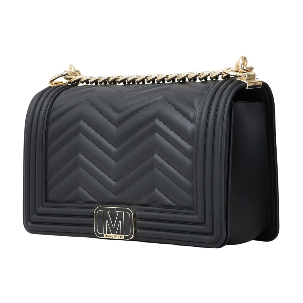Marc Ellis Flat Wave Schoudertas Zwart Black Dames
