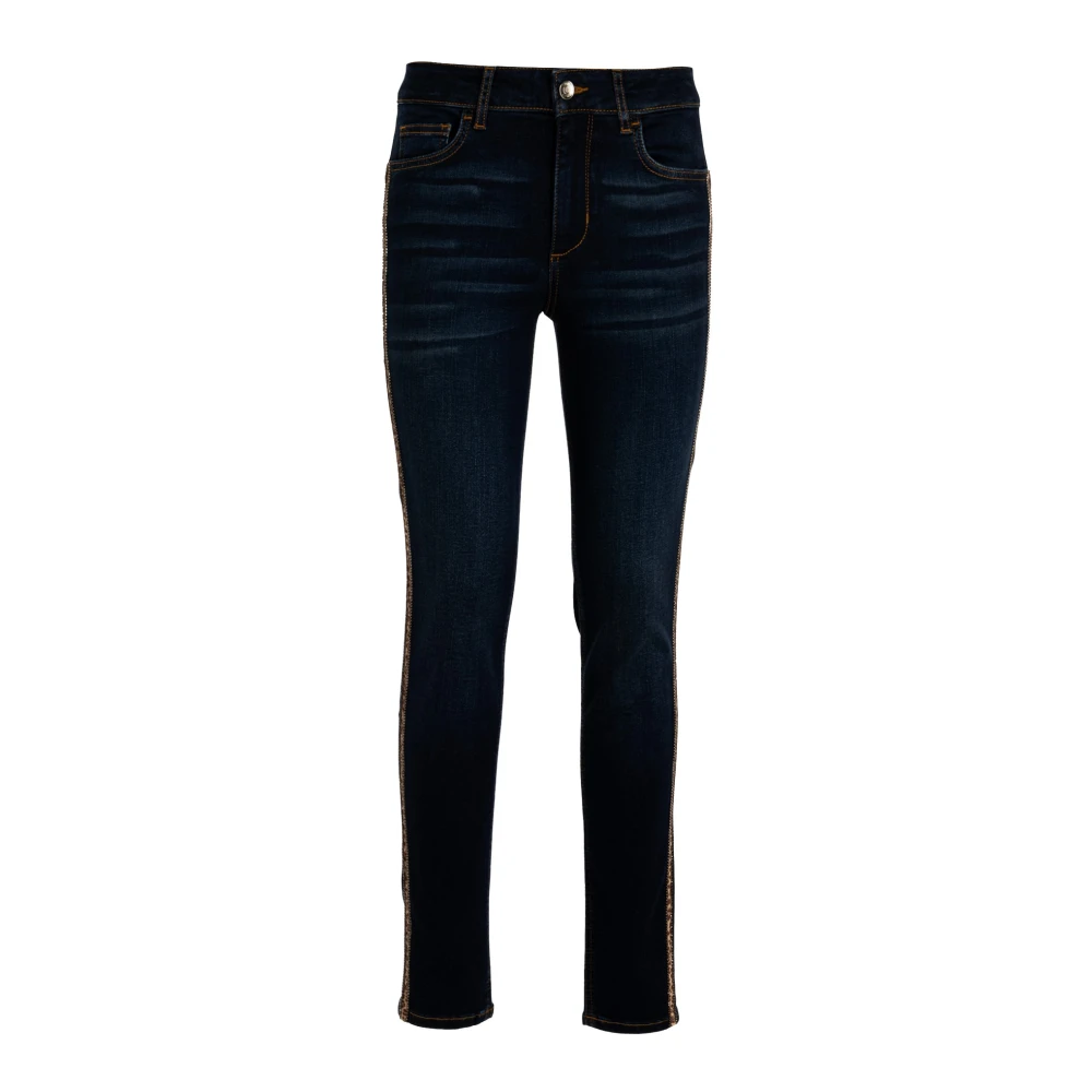 Liu Jo Hoge taille skinny jeans in denim Blue Dames