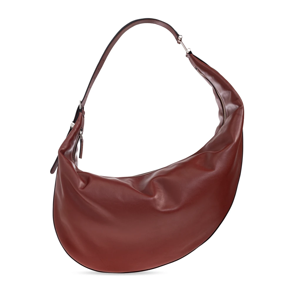 Marni Vrouw Bruin Tassen Dames, One Size, Leer, Leren Schoudertas