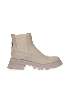 Chelsea Borstad Läder Ankelboots