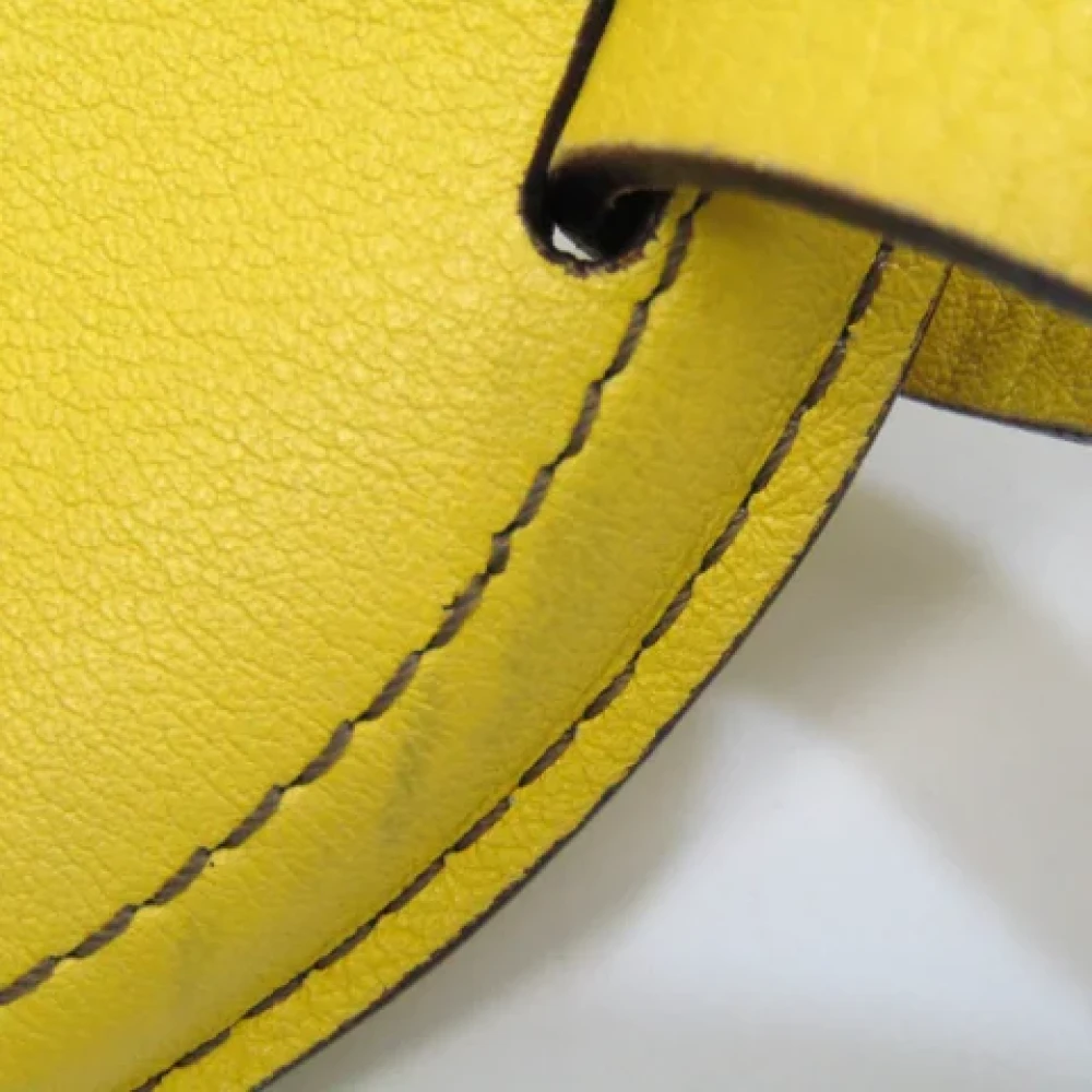Loewe Pre-owned Leather wallets Yellow Dames