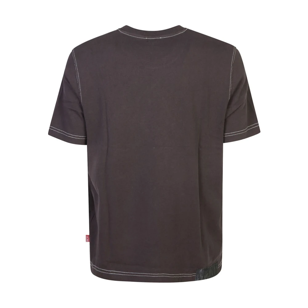Diesel Grijze T-shirts en Polos Gray Heren