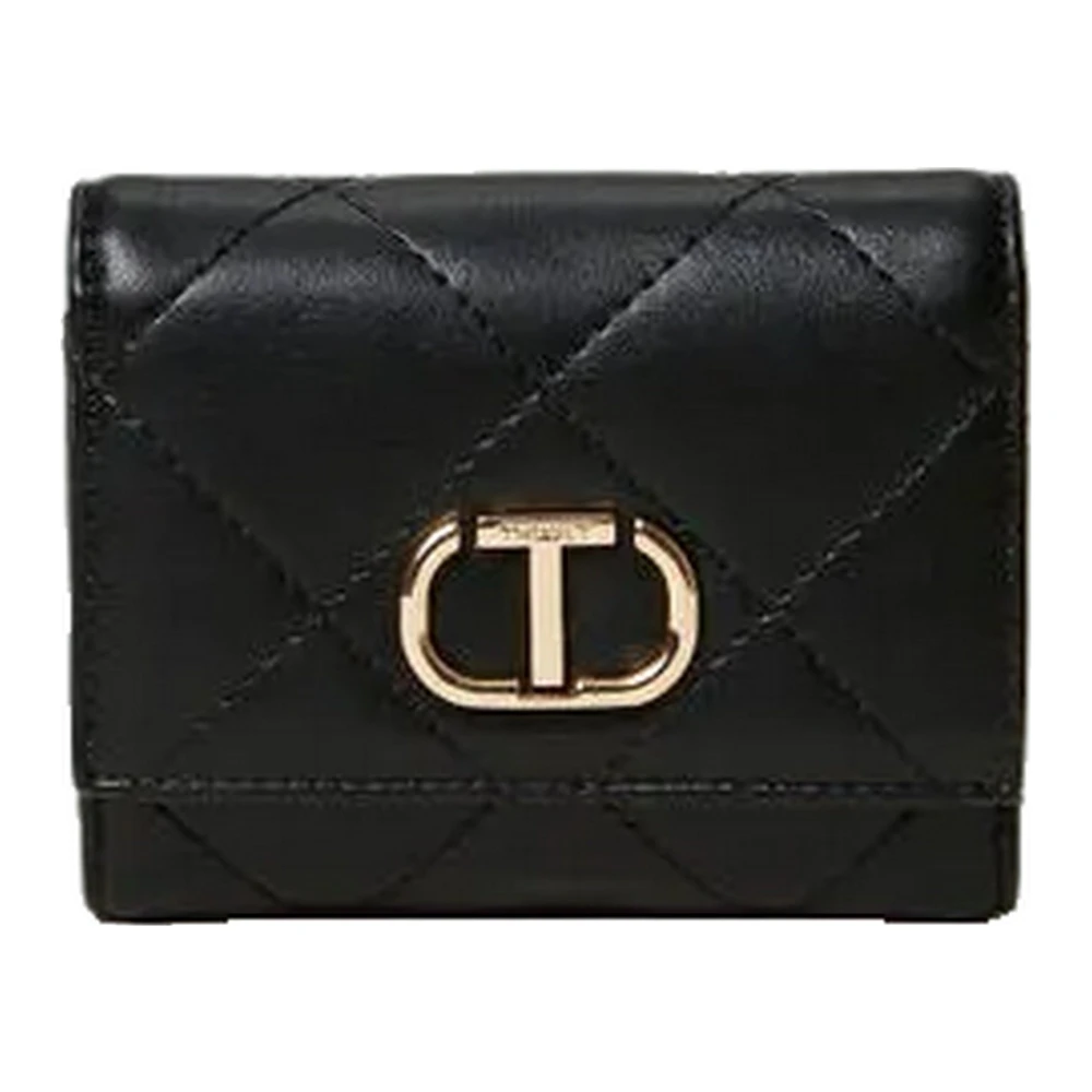 Twinset Stijlvolle Portemonnee met 100% Samenstelling Black Dames