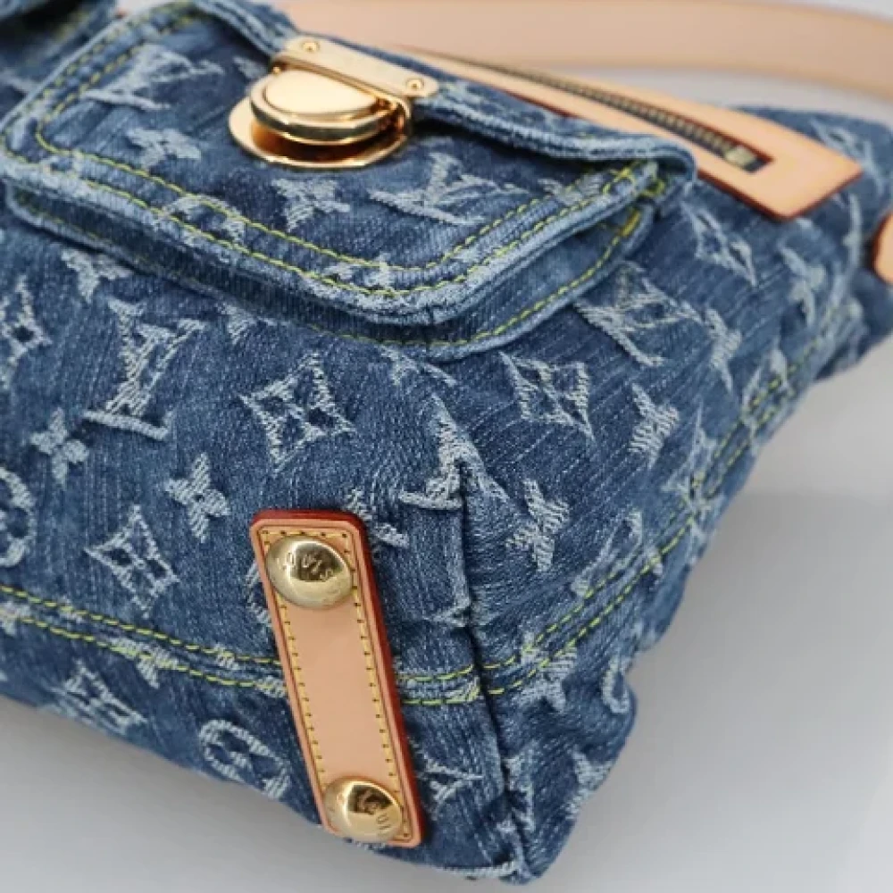 Louis Vuitton Vintage Pre-owned Denim louis-vuitton-bags Blue Dames