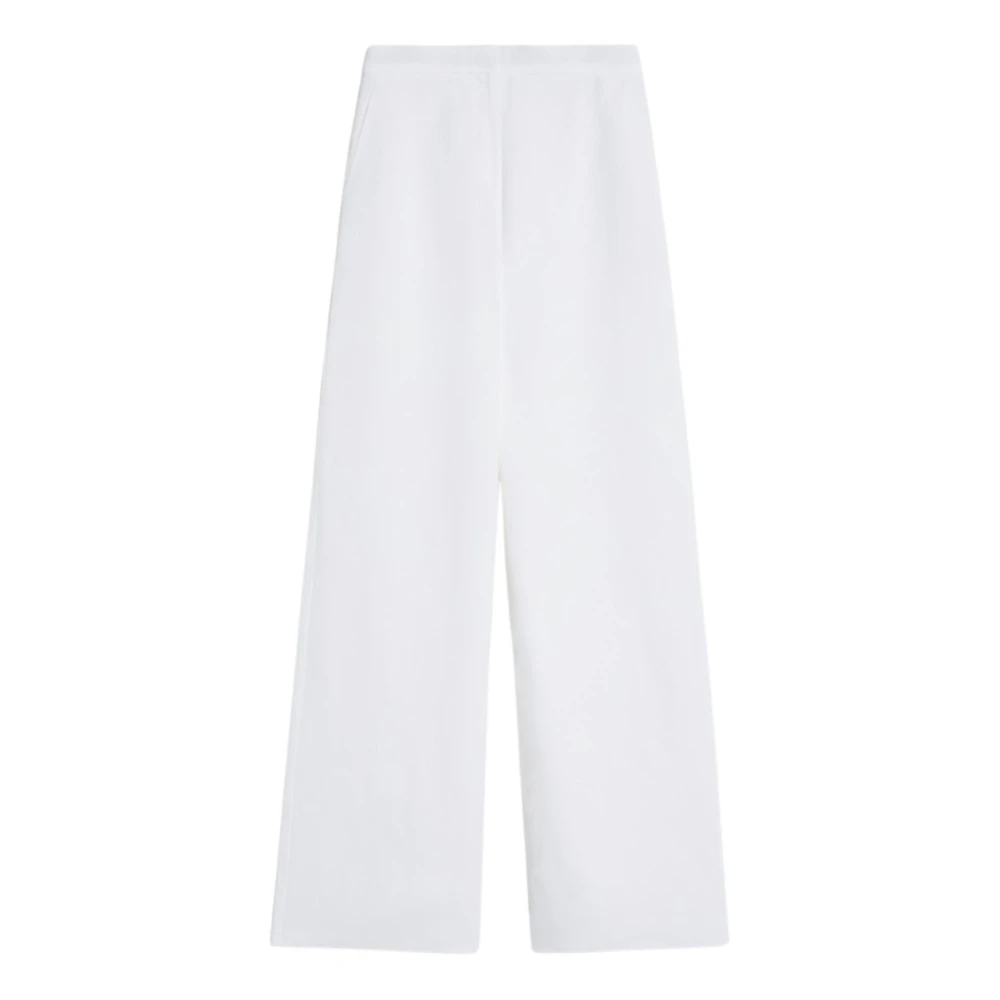 Max Mara Studio Wide Trousers White Dames