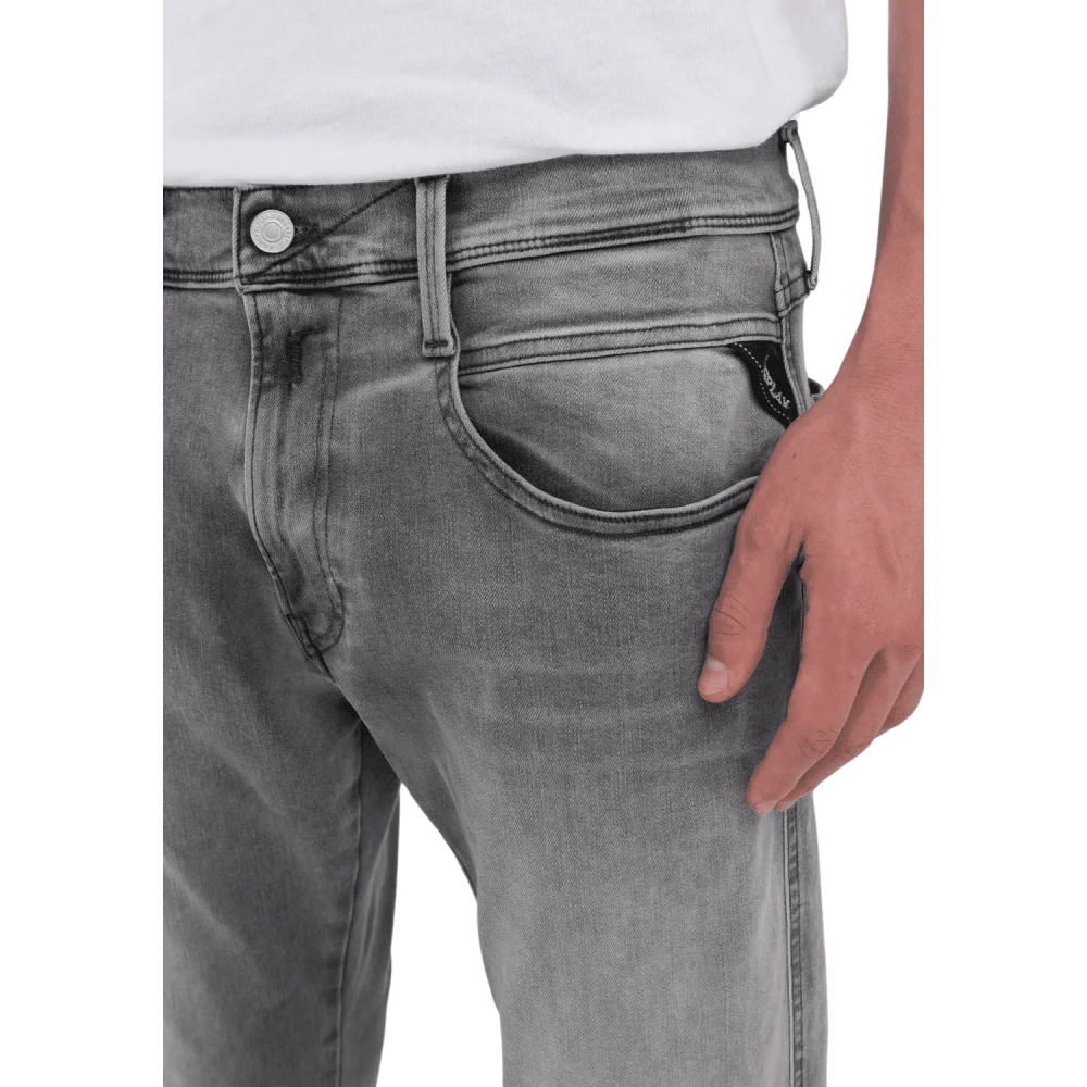 Replay Slim-fit Jeans Gray Heren