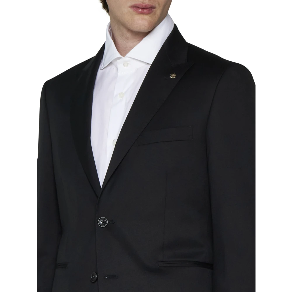 Tagliatore Zwarte Jurk Collectie Black Heren