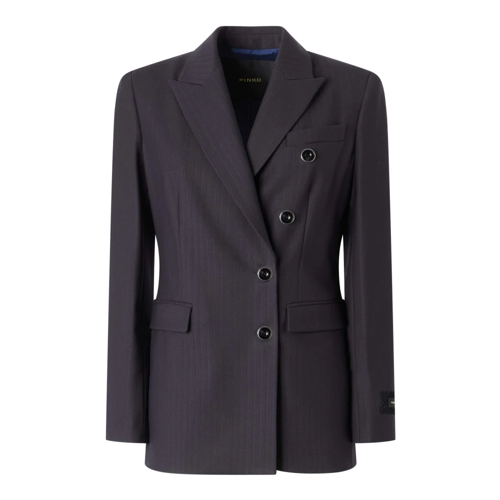 Pinko , Damen, Jacken, Blau, L 