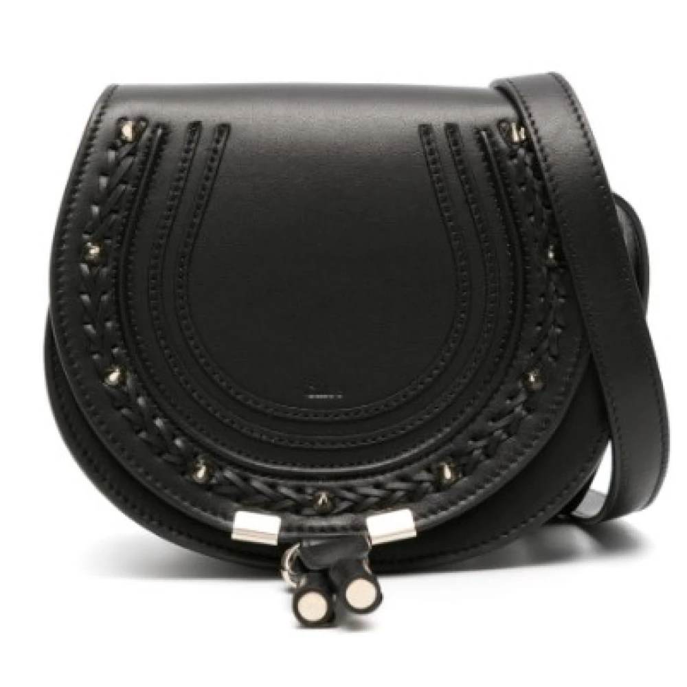 Chloé Svart Crossbody-väska med Nitar Black, Dam