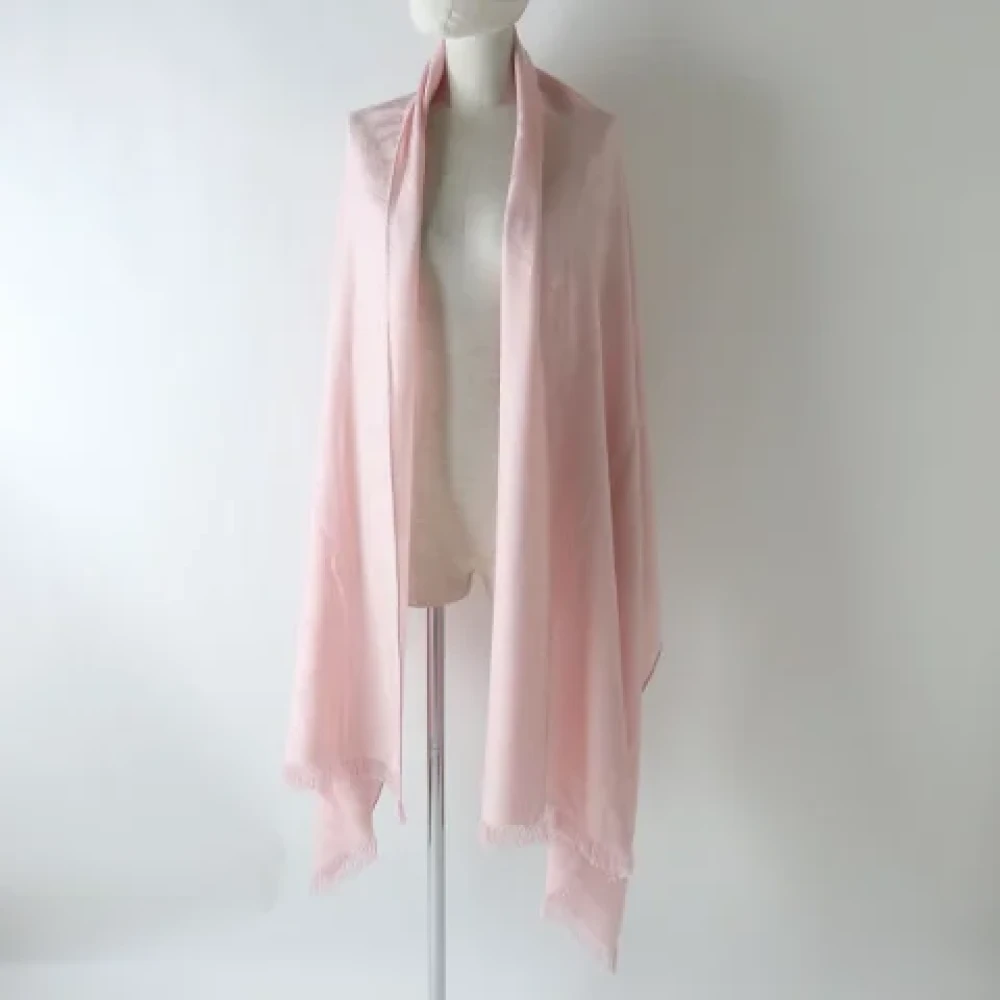 Hermès Vintage Pre-owned Cashmere scarves Pink Dames