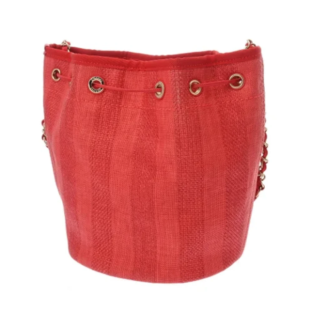 Chanel Vintage Pre-owned Fabric chanel-bags Red Dames