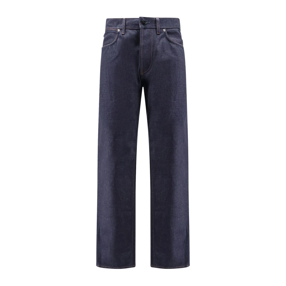 Stone Island Blue J100008 Selvedge Denim Trousers - Male - Straight Fit Jeans - W36 - Jeans