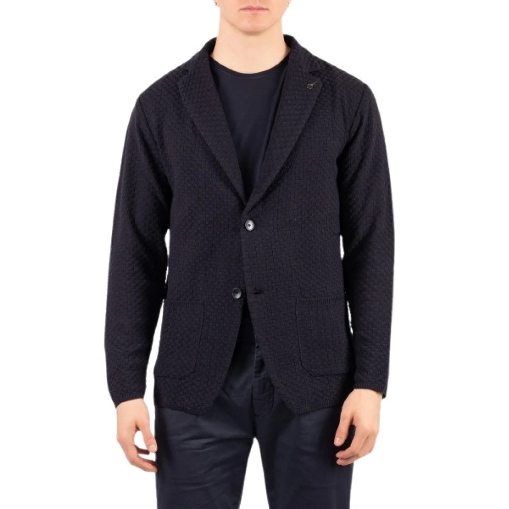 Paoloni Men's Blue Blazers, Xl, Giacca
