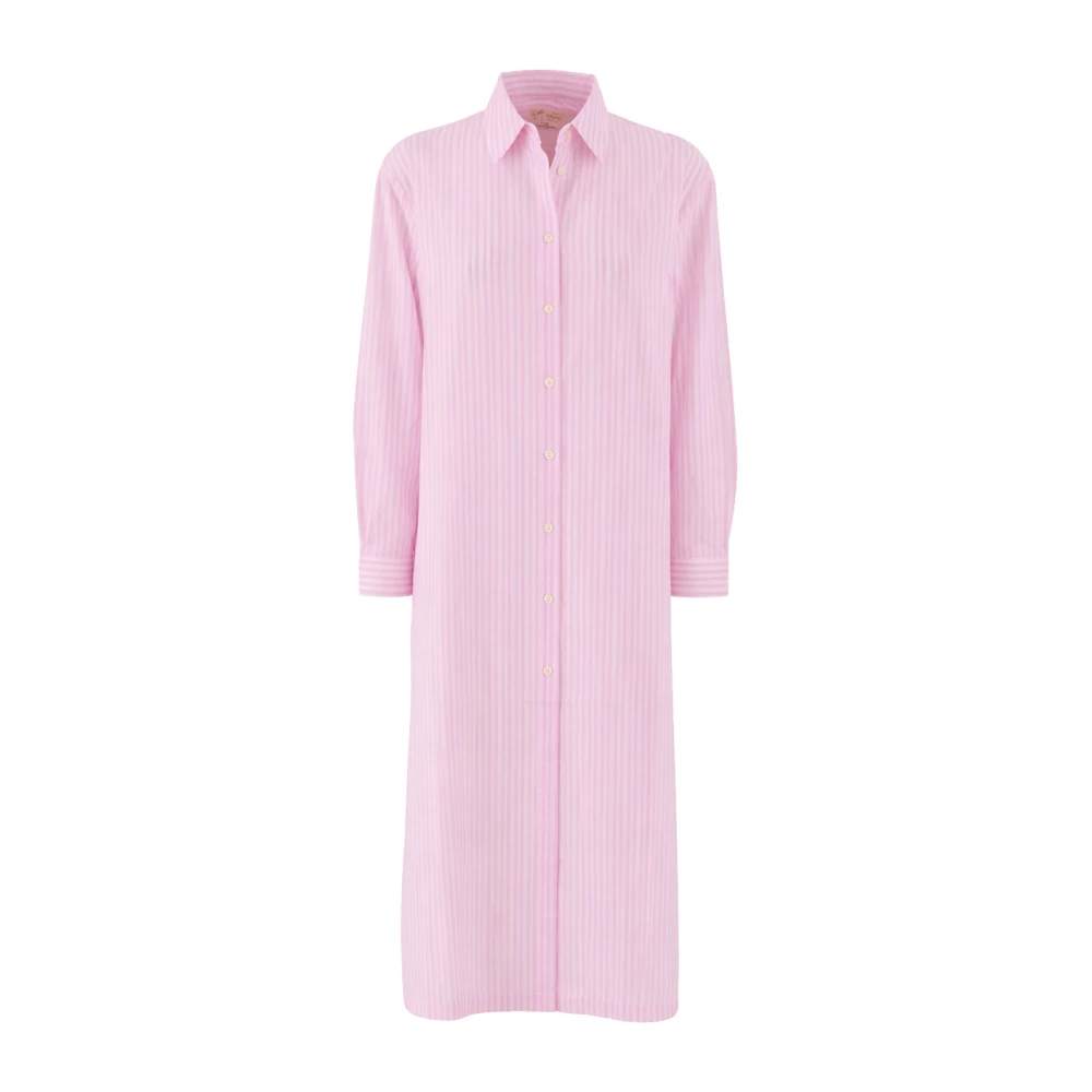 Mc2 Saint Barth Pink Adeline Maxi Shirt Dress - Female - Shirt Dresses - M/L - Dresses