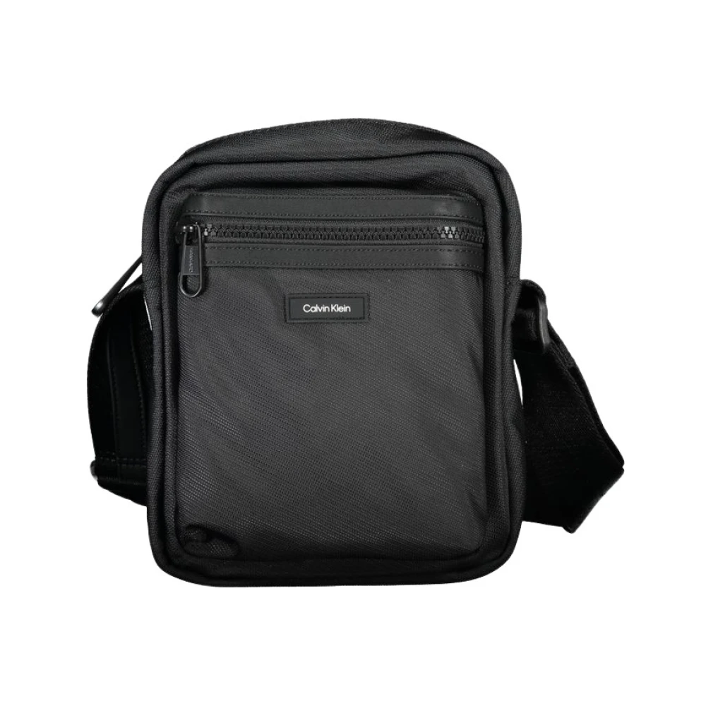 Calvin Klein Men's Black Cross Body Messenger, One Size, Polyester Shoulder Bag