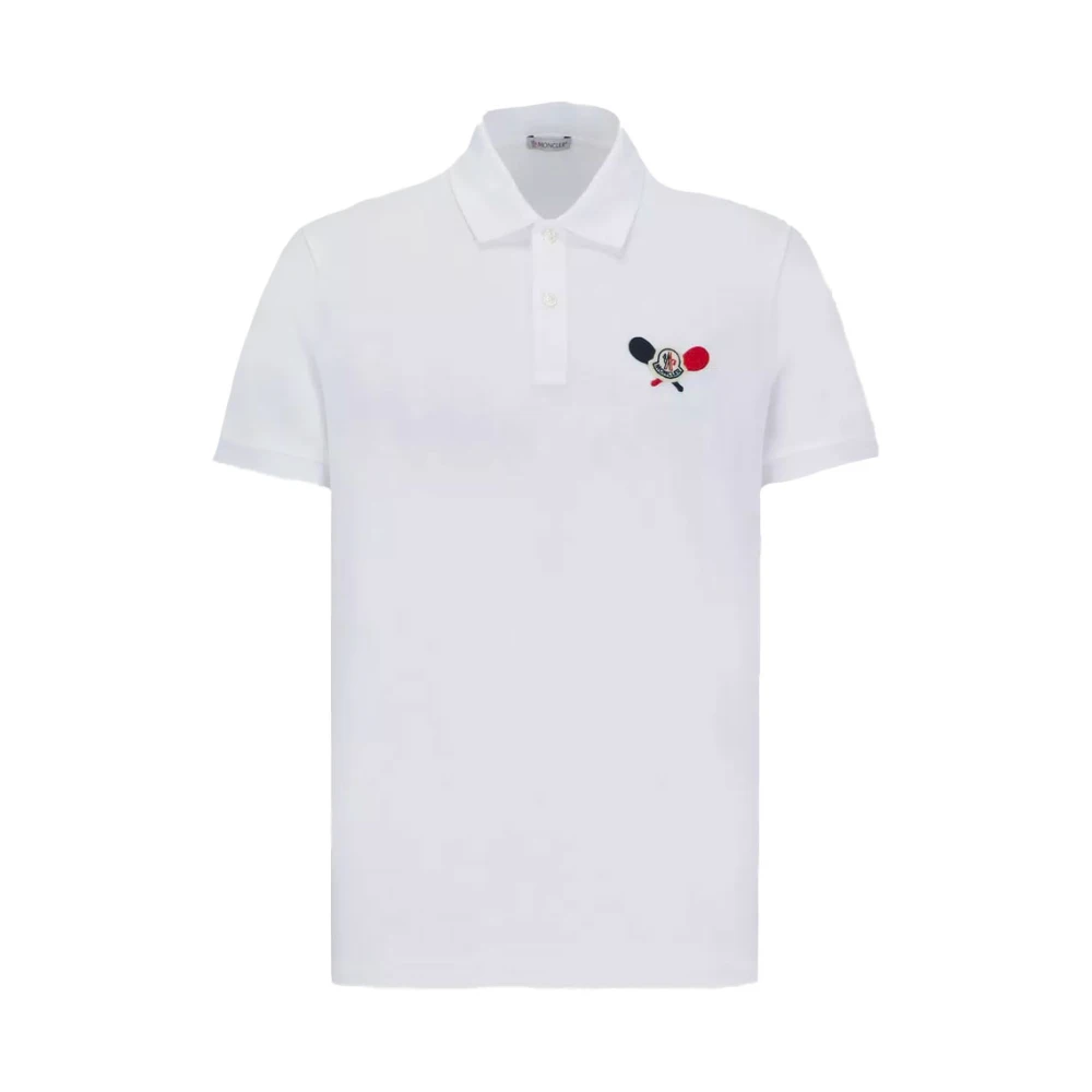 Moncler Klassieke Polo Shirt Model J1 091 White Heren