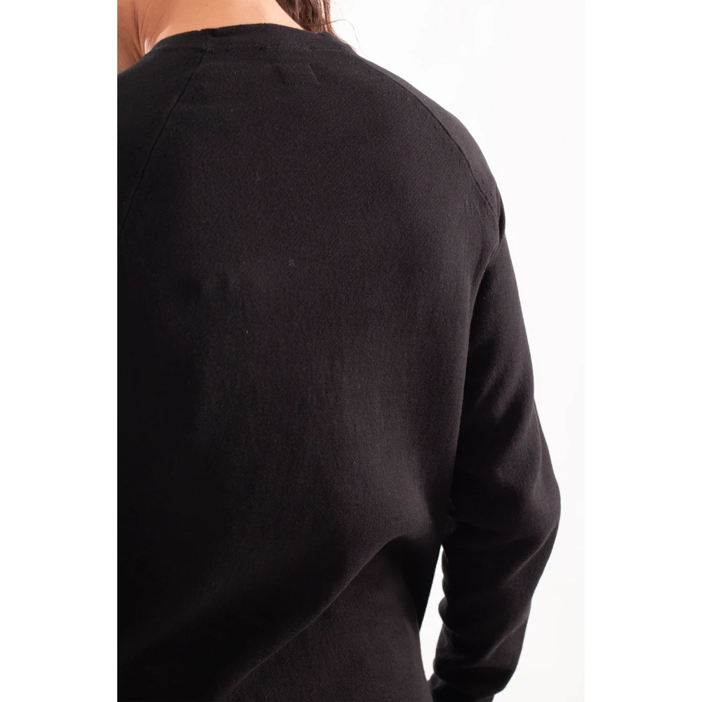 C.P. Company Dubbele Raglan Katoenen Trui Black Heren