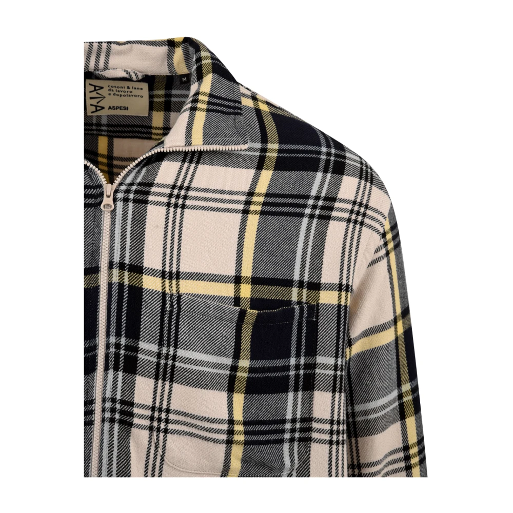 Aspesi Heldere Blauwe Overhemd Model Ce98 Multicolor Heren