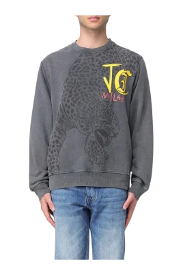 Leopard Print Crew Neck Sweatshirt