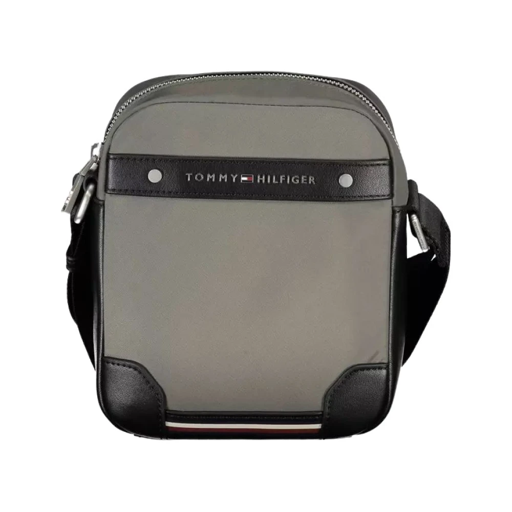 Tommy Hilfiger Men's Green Polyester Shoulder Bag