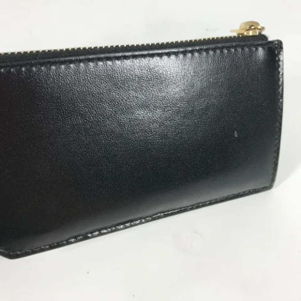 Yves Saint Laurent Vintage Pre-owned Leather wallets Black Heren