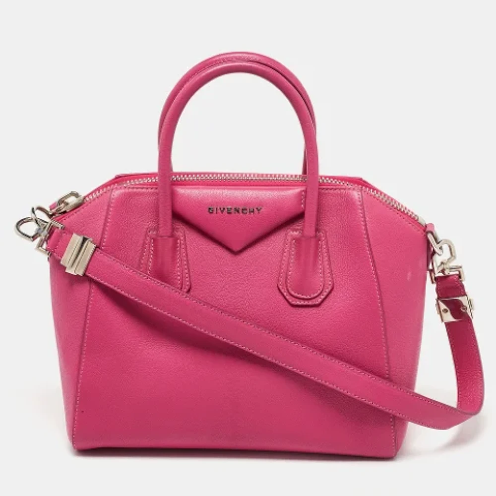Givenchy Pre-owned Leather handbags Pink Dames