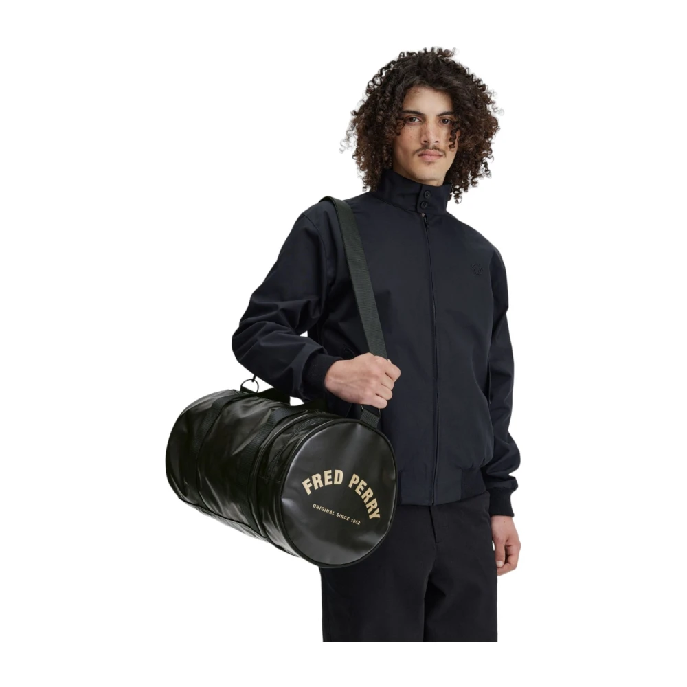 Fred Perry Stijlvolle Duffle Tas Black Heren