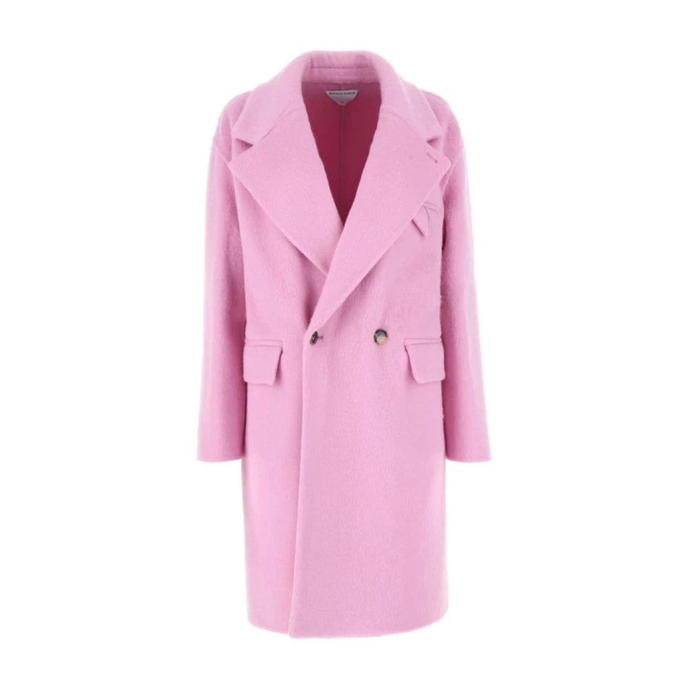 Bottega Veneta Alpaca Mohair Jas Pink Dames