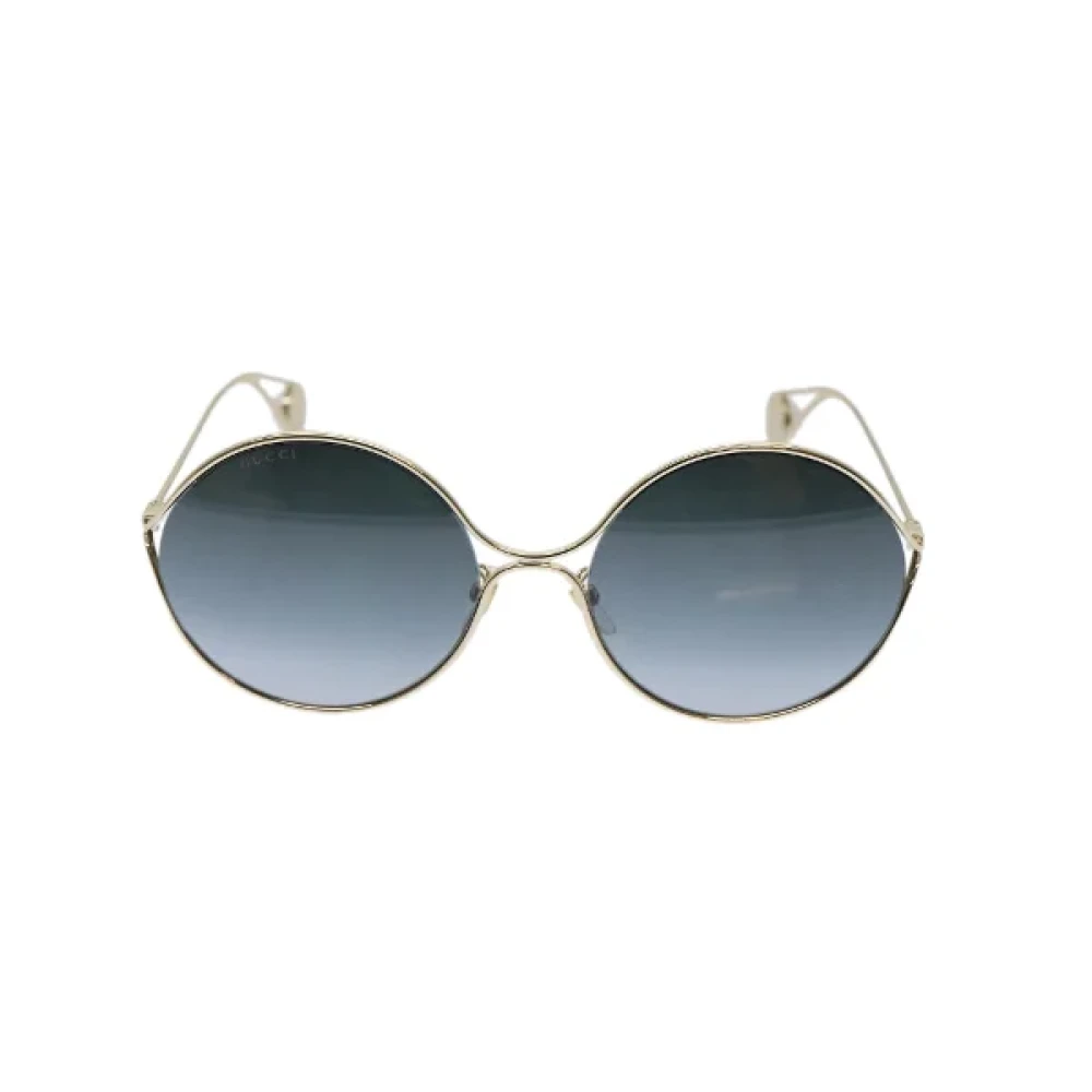 Gucci Vintage Pre-owned Metal sunglasses Yellow Dames