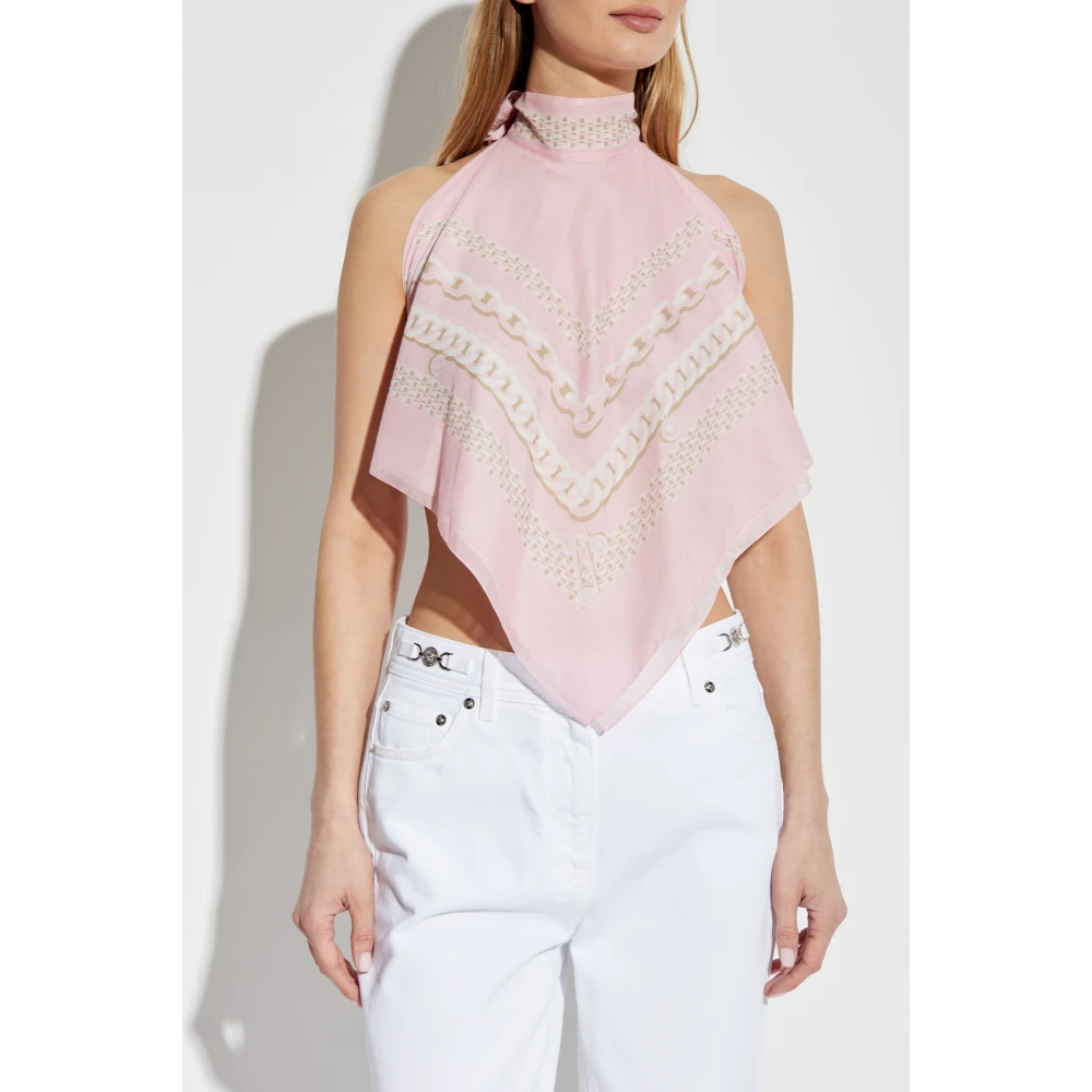 Versace Rugloze top Pink Dames