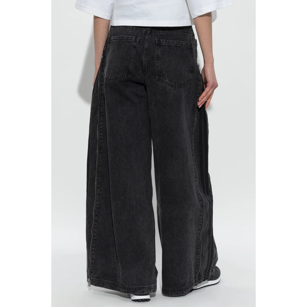 adidas Originals Wijde jeans Black Dames