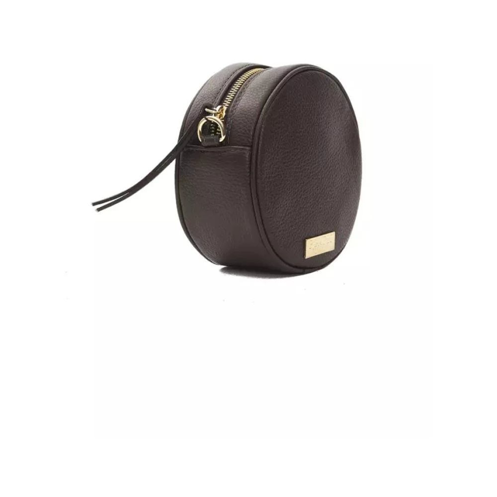 Pompei Donatella Luxe Leren Crossbody Tas Brown Dames