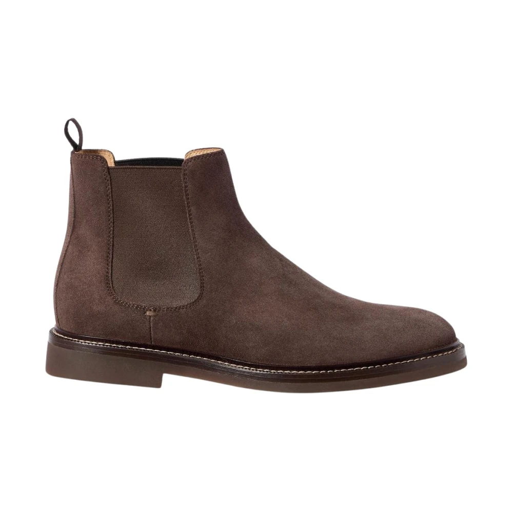 BRUNELLO CUCINELLI - Men - Ankle Boots - Suede - Brown - Size 42 - Image 5