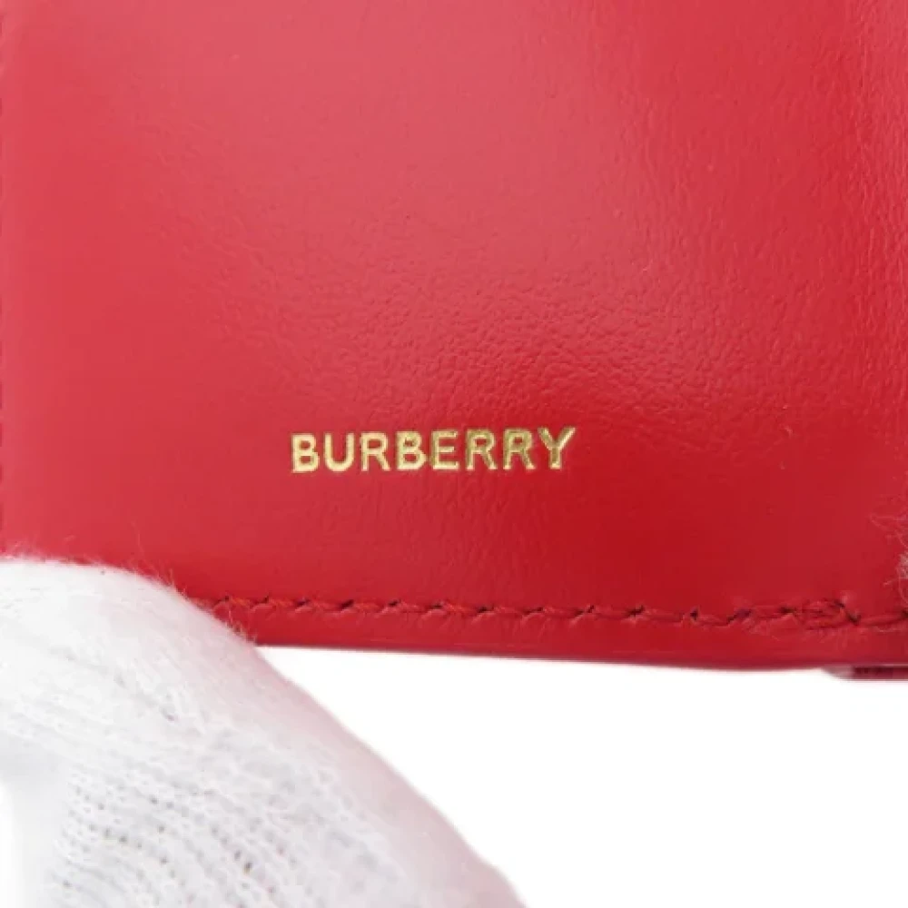 Burberry Vintage Pre-owned Leather wallets Red Dames