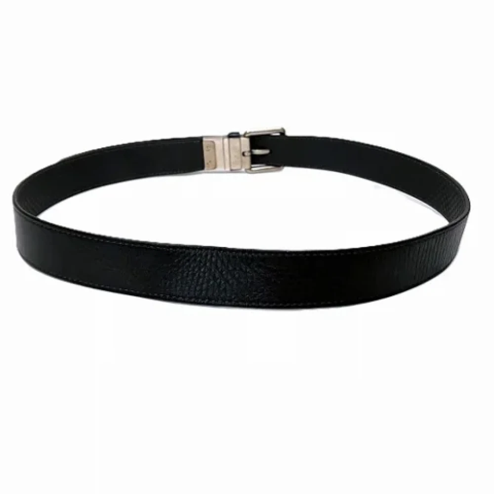 Louis Vuitton Vintage Pre-owned Leather belts Black Heren
