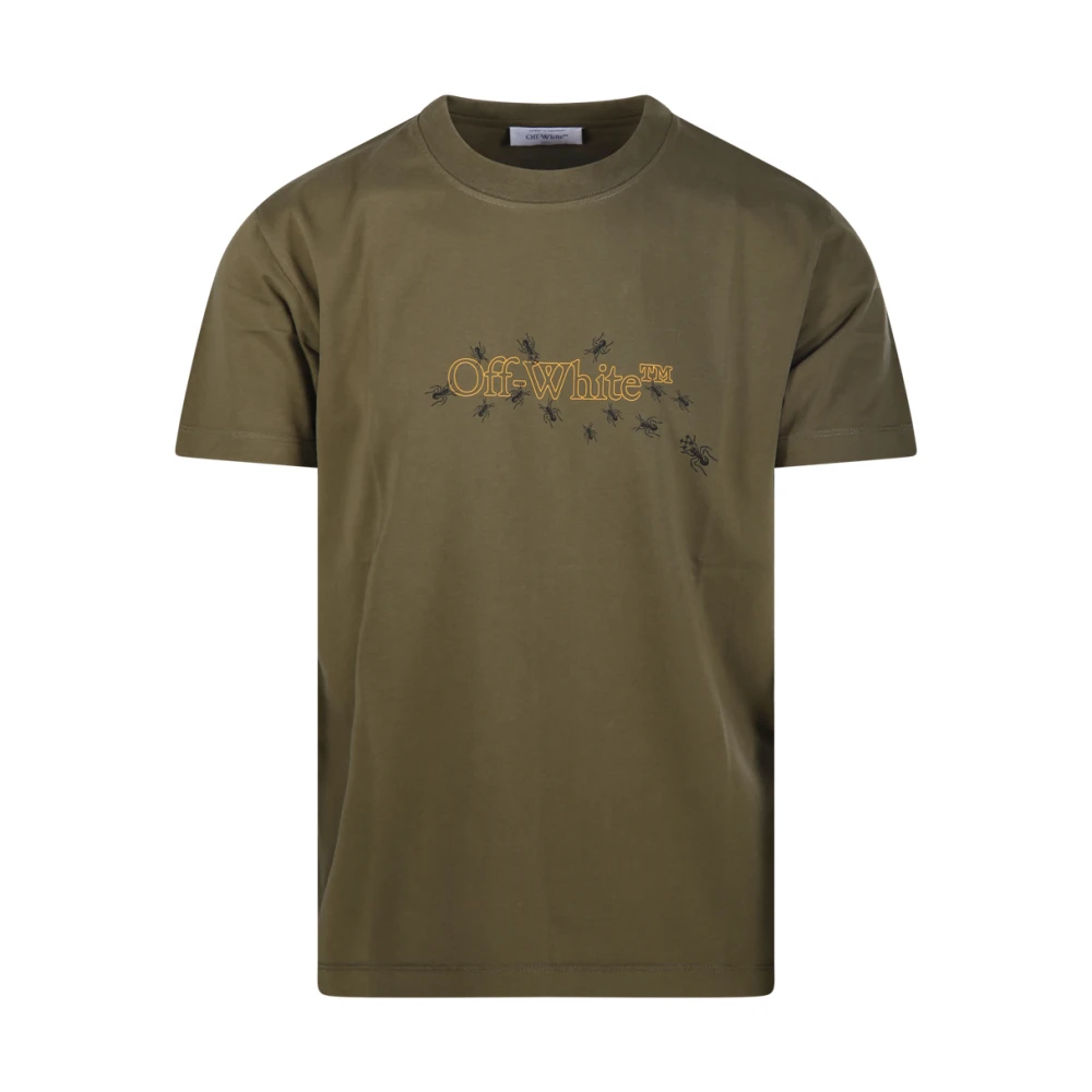 Off White Wintermos Pijl Slim Fit T-shirt Green Heren