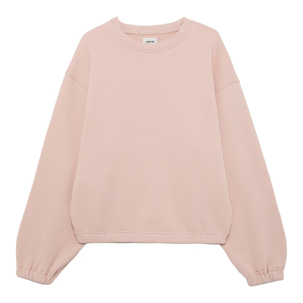 Autry Cropped katoenen sweater Pink Dames