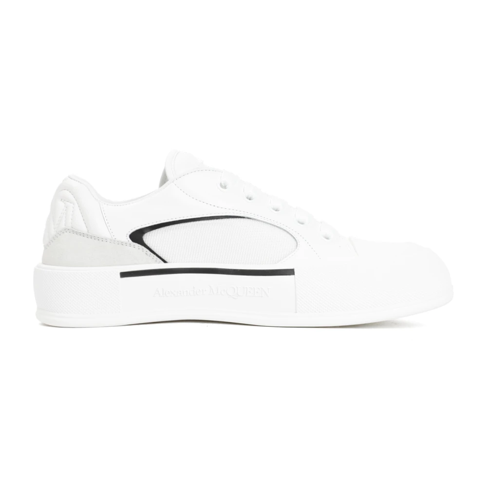 Alexander McQueen Skate Deck Plimsoll Sneakers White, Herr