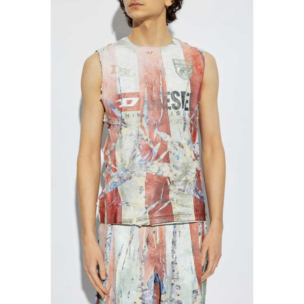 Diesel T-shirt T-Per-Stripe Multicolor Unisex