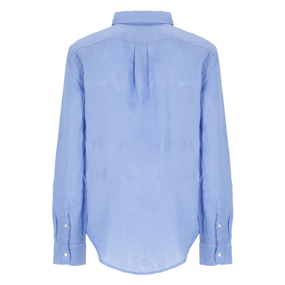 Ralph Lauren Linnen Overhemd Blue Dames