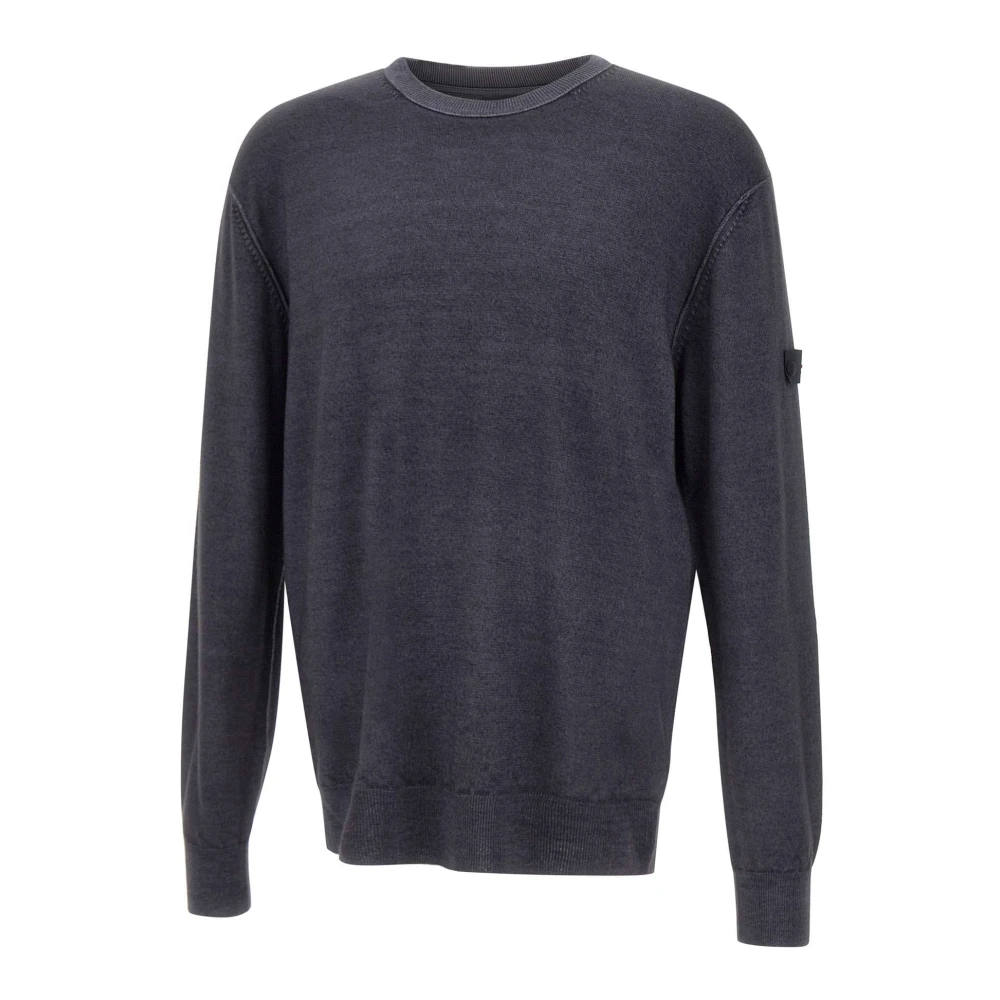 Peuterey Blauwe Gebreide Trui Blue Heren