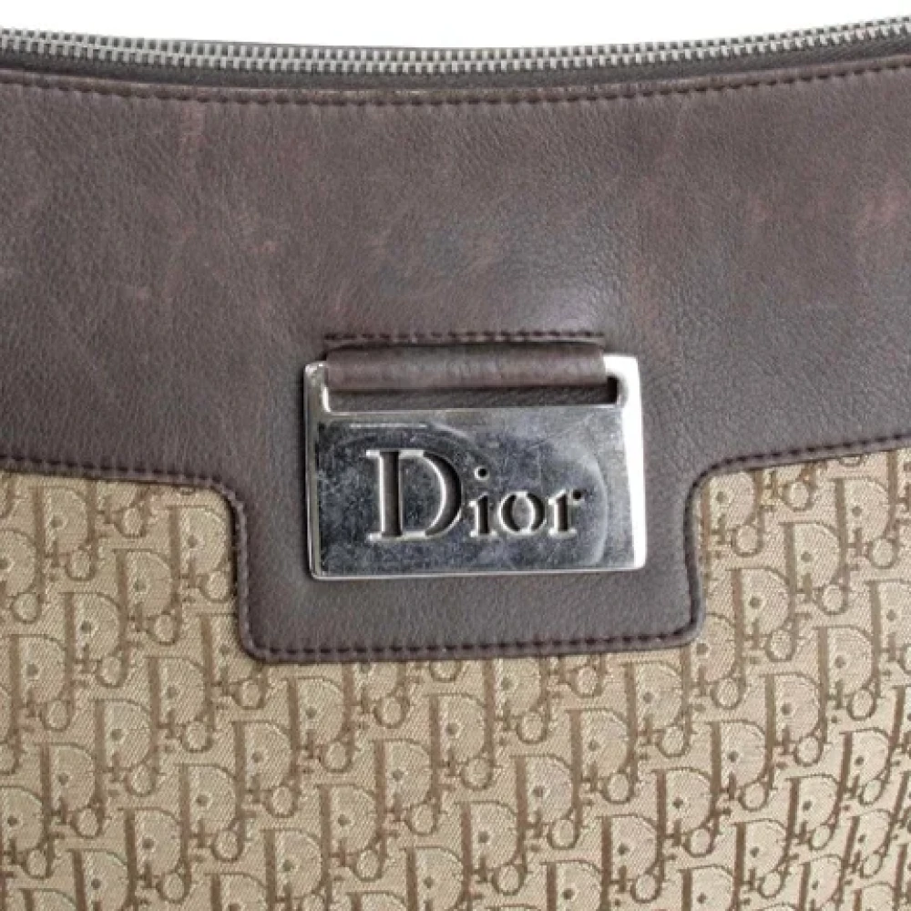 Dior Vintage Pre-owned Fabric dior-bags Beige Dames