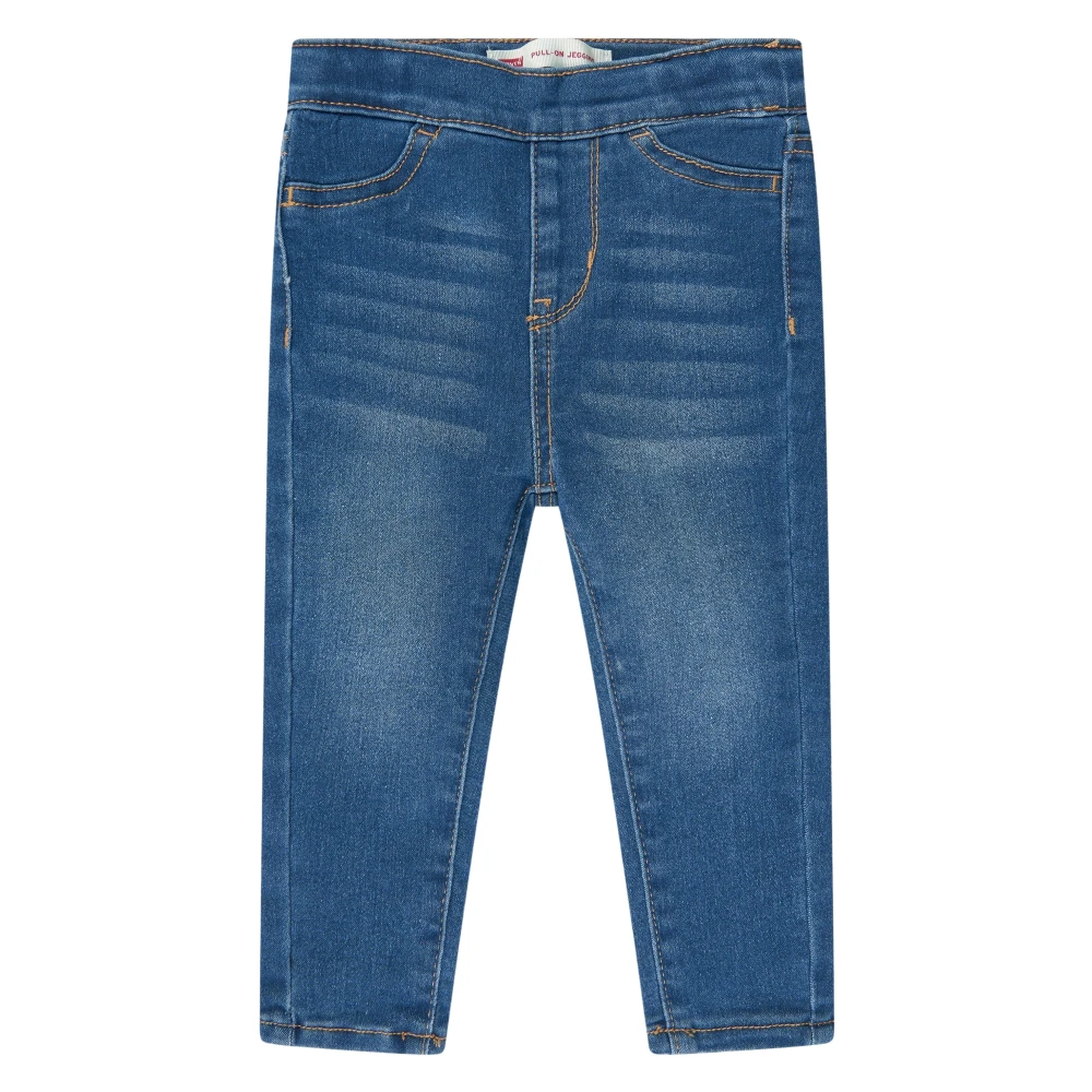 Levi's Girls Blue Jeans, 12 M, Baby Pull On Jeggings