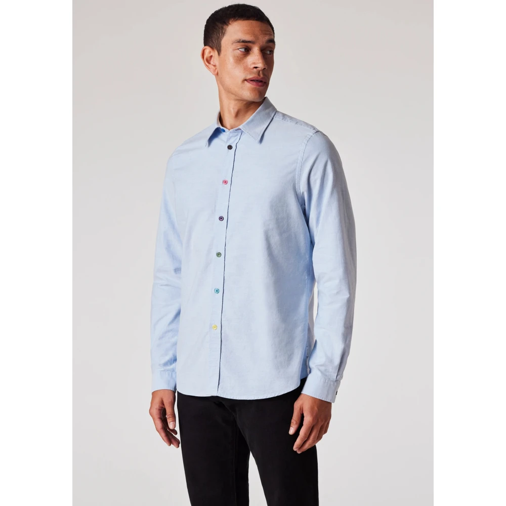 PS By Paul Smith Stijlvol Overhemd voor Mannen Blue Heren