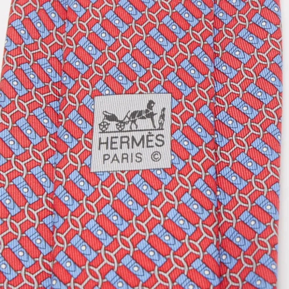 Hermès Vintage Pre-owned Silk tops Red Heren